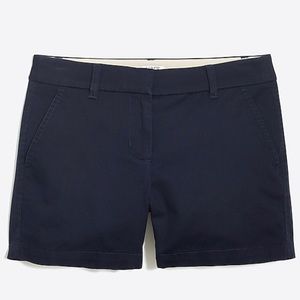 JCrew Factory navy 5” chino shorts size 6 NWT